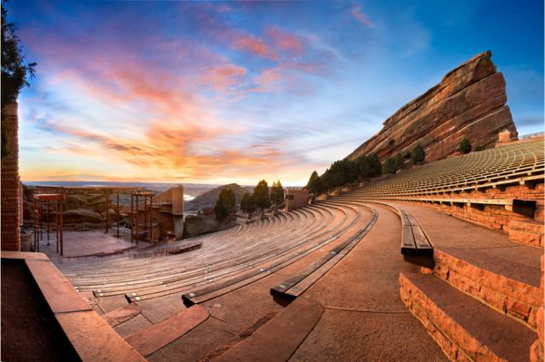 Red Rocks in weed-friendly Denver, Colorado
