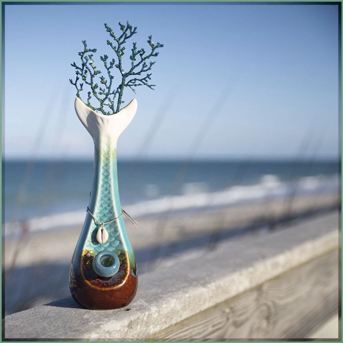 Mermaid by My Bud Vase® Mermaid - Bubbler | Glass