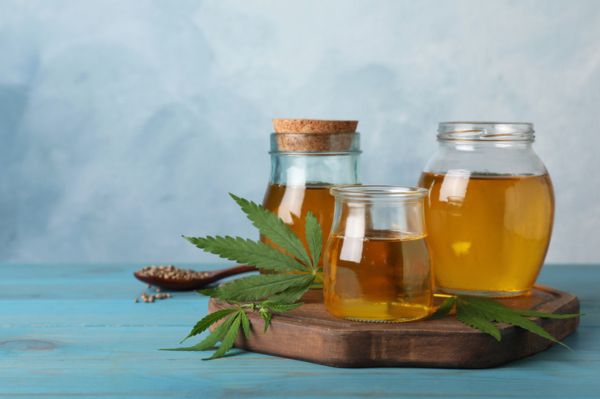 Honey infused with cannabis oil