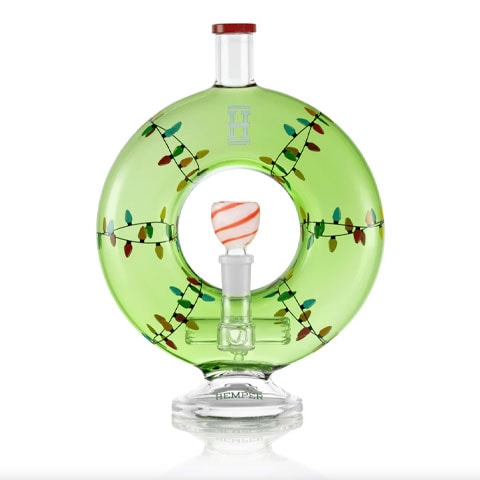 HEMPER Wreath - 10” Holiday Bong