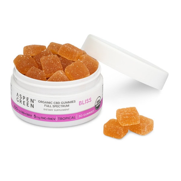 Aspen Green Bliss Tropical Organic Gummies