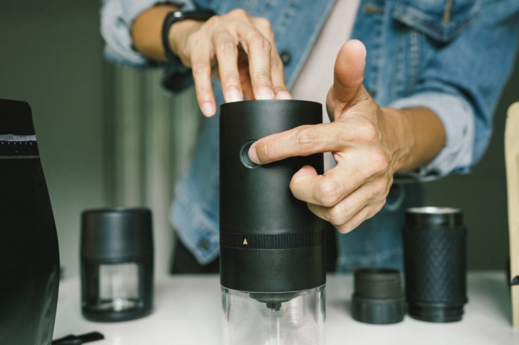 Using an electric weed grinder