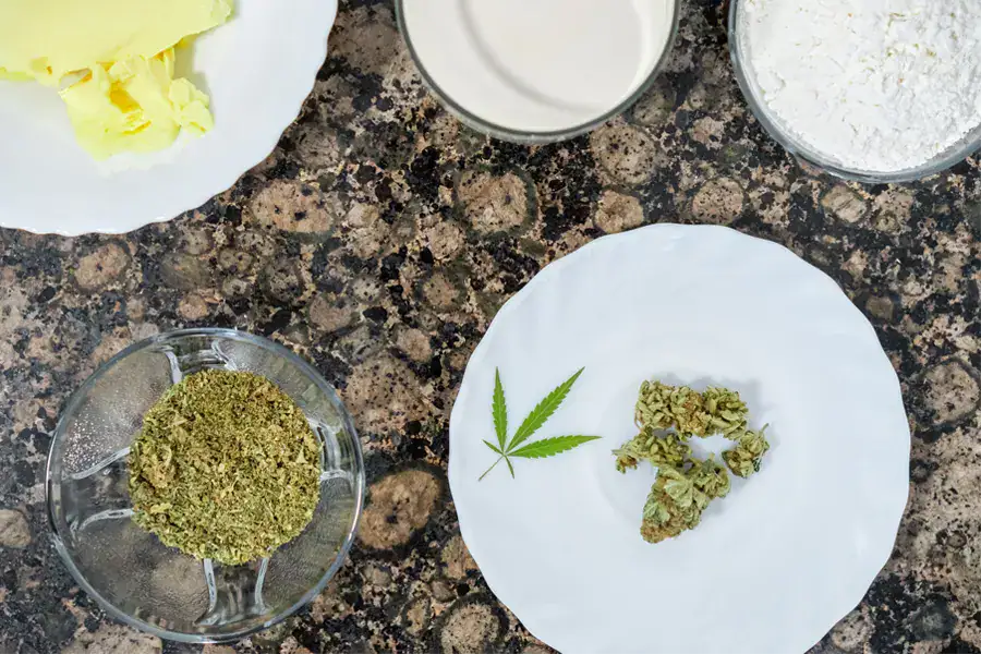 Ingredients for Weed Brownies