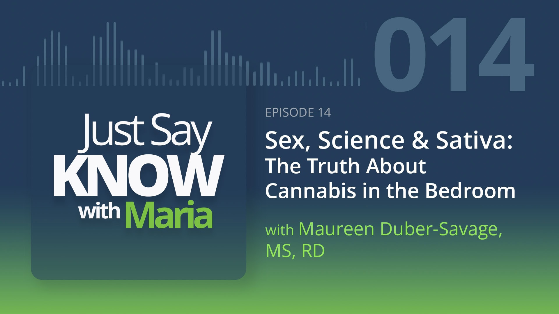 Just Say Know with Maria audio Ep-014 thumbnail